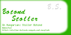 botond stoller business card